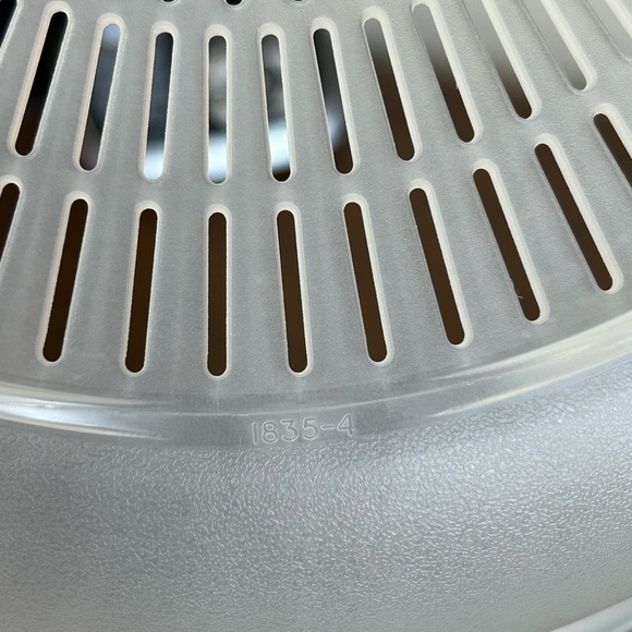 TUPPERWARE 10" CRYSTALWAVE STEAMER STRAINER ~ USA! - Picture 6 of 6